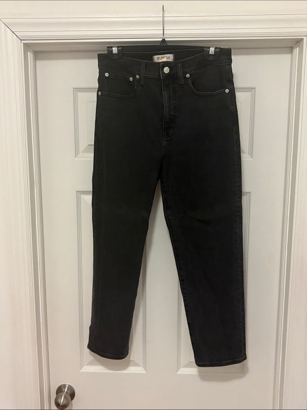 Madewell Black Classic Straight Jean